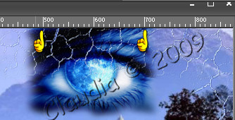 Plaatsen van het oog