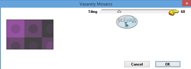 Instelling filter Neology - Vasarely Mosaics