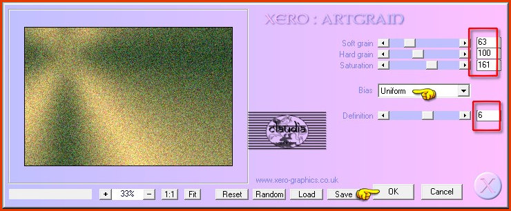 Effecten - Insteekfilters - Xero - Artgrain