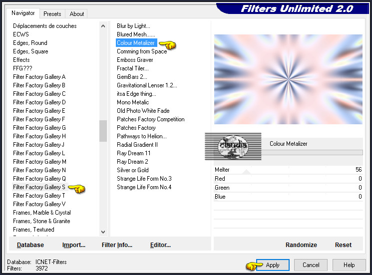 Effecten - Insteekfilters - <I.C.NET Software> - Filters Unlimited 2.0 - Filter Factory Gallery S - Colour Metalizer