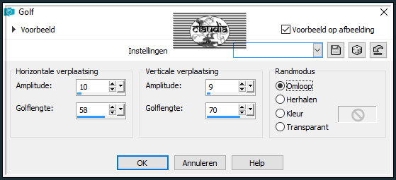 Effecten - Vervormingseffecten - Golf