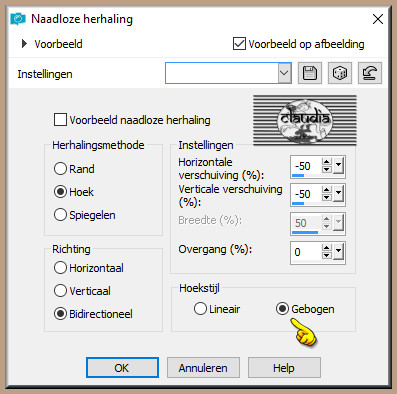 Effecten - Afbeeldingseffecten - Naadloze herhaling