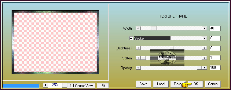 Effecten - Insteekfilters - AAA Frames - Texture Frame :