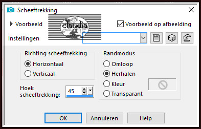 Effecten - Geometrische effecten - Scheeftrekking