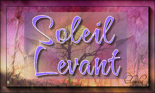 Titel Les : Soleil Levant van Macha
