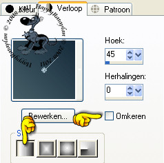 Instellingen voor verloop
