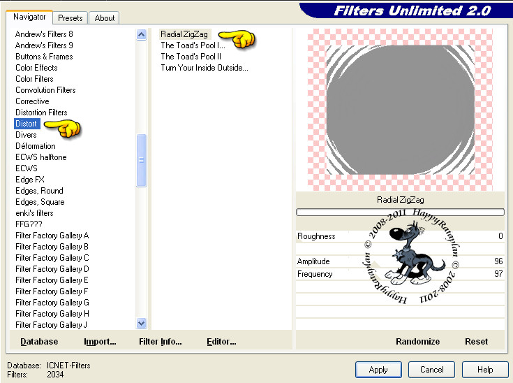 Instellingen Filter Filters Unlimited 2.0