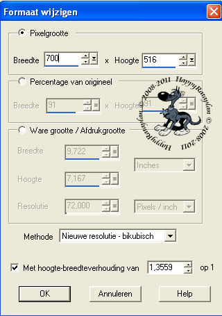 Instellingen wijzigen van formaat