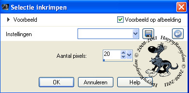 Instelling voor inkrimpen