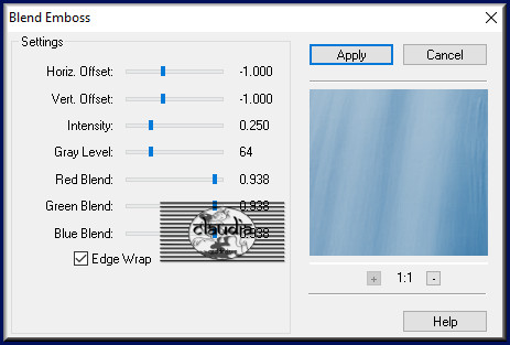 Effecten - Insteekfilters - FM Tile Tools - Blend Emboss