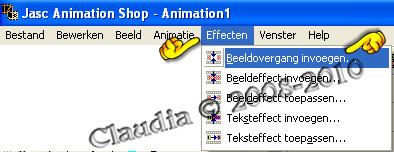 Beeldovergang invoegen
