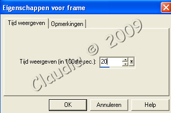 Eigenschappen van Frame