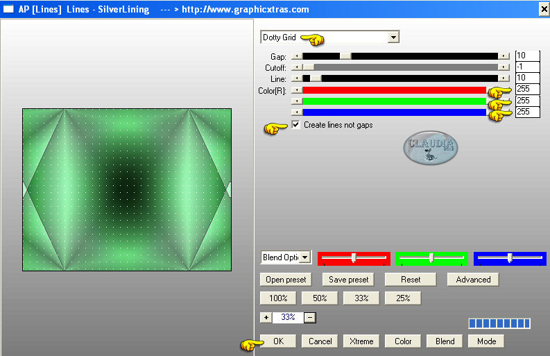 Effecten - Insteekfilters - AP [Lines] - Lines - SilverLining