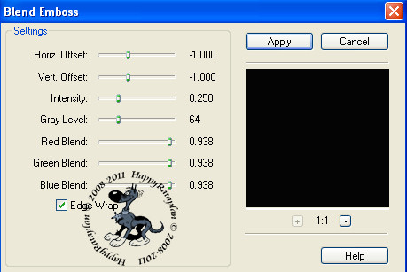 Effecten - Insteekfilters - FM Tile Tools - Blend Emboss