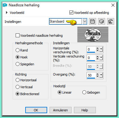 Effecten - Afbeeldingseffecten - Naadloze herhaling