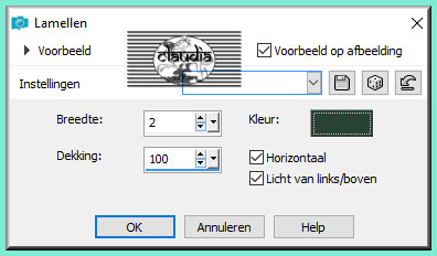 Effecten - Textuureffecten - Lamellen