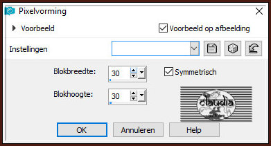 Effecten - Vervormingseffecten - Pixelvorming 