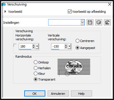 Effecten - Afbeeldingseffecten - Verschuiving