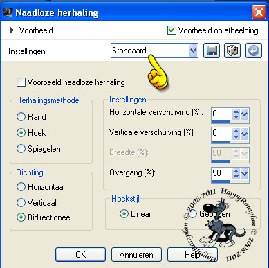 Effecten - Afbeeldingseffecten - Naadloze Herhaling