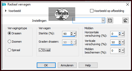 Aanpassen - Vervagen - Radiaal vervagen