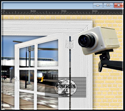 Plaats de camera rechts boven