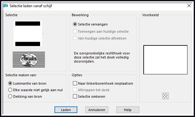 Selecties - Selectie laden/opslaan - Selectie laden vanaf schijf : Selectie6_CGSFDesigns-24-12-2008