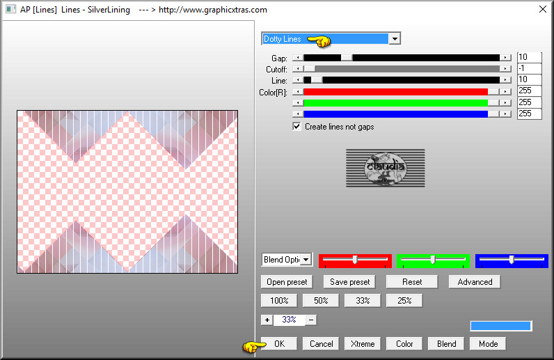 Effecten - Insteekfilters - AP [Lines] - Lines - SilverLining 