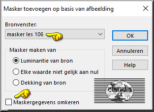 Lagen - Nieuwe maskerlaag - Uit afbeelding