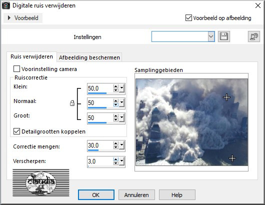 Aanpassen - Digitale ruis verwijderen :