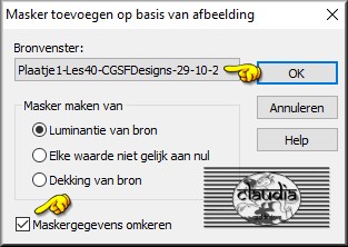 Lagen - Nieuwe maskerlaag - Uit afbeelding