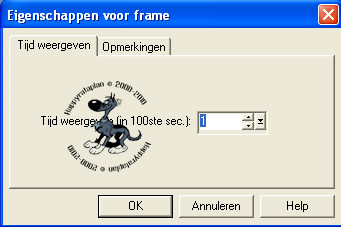 Eigenschappen van Frame