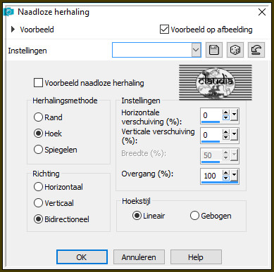 Effecten - Afbeeldingseffecten - Naadloze herhaling 