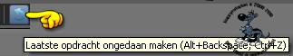 Het ongedaan maken pijltje