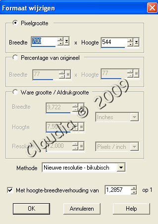 Wijzigen van het formaat van de frames