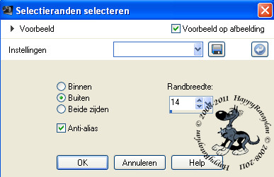 Selectieranden selecteren