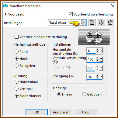 Effecten - Afbeeldingseffecten - Naadloze herhaling