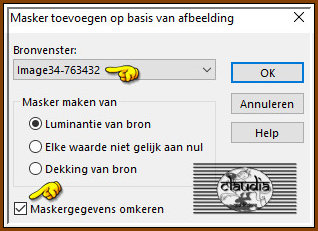 Lagen - Nieuwe maskerlaag - Uit afbeelding