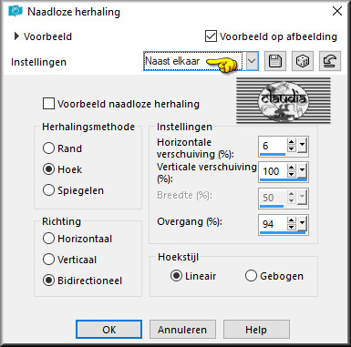 Effecten - Afbeeldingseffecten - Naadloze herhaling