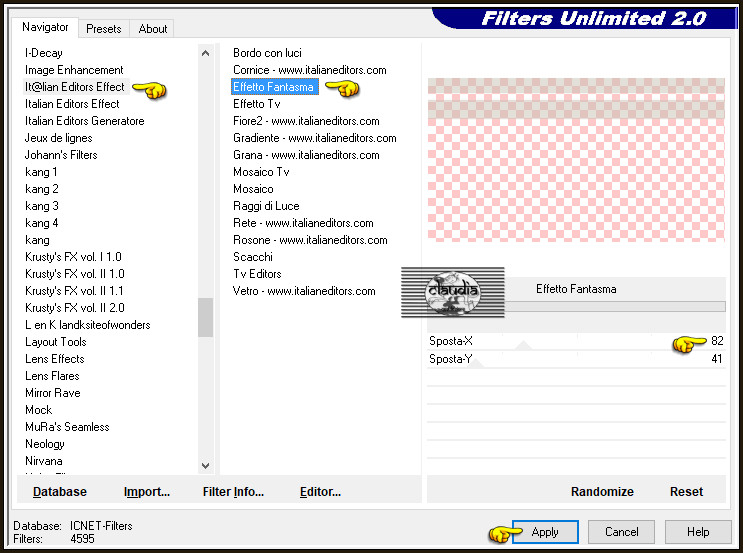 Effecten - Insteekfilters - <I.C.NET Software> - Filters Unlimited 2.0 - It@lian Editors Effect - Effetto Fantasma