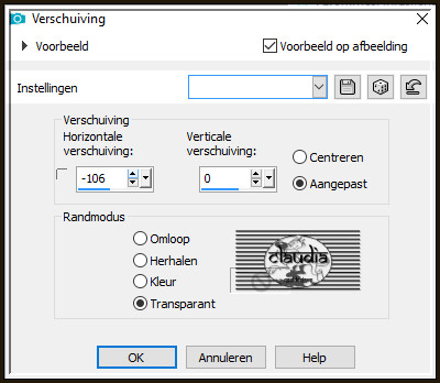 Effecten - Afbeeldingseffecten - Verschuiving