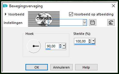 Aanpassen - Vervagen - Bewegingsvervaging 