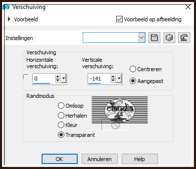 Effecten - Afbeeldingseffecten - Verschuiving