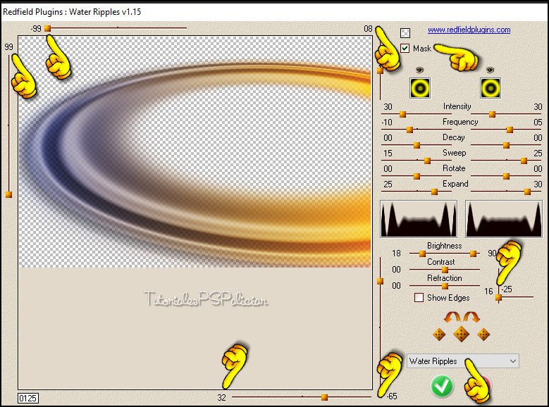 Effecten - Insteekfilters - Redfield - Water Ripples :