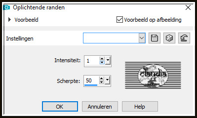 Effecten - Artistieke effecten - Oplichtende randen
