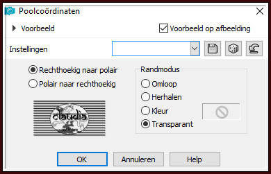 Effecten - Vervormingseffecten - Poolcoördinaten 