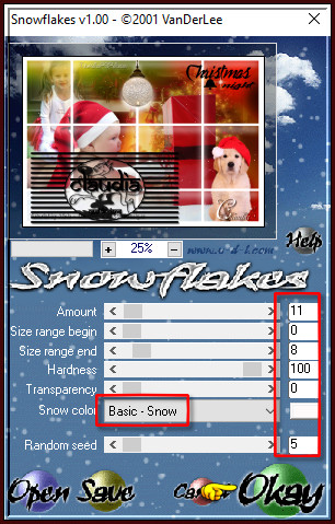 Effecten - Insteekfilters - VDL Adrenaline - Snowflakes
