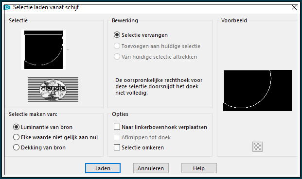 Selecties - Selectie laden/opslaan - Selectie laden vanaf schijf :sel3963_aliciar