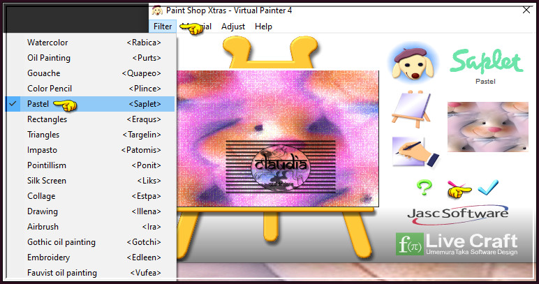 Effecten - Insteekfilters - Virtual Painter - Virtual Painter 4