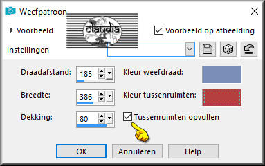 Effecten - Textuureffecten - Weefpatroon