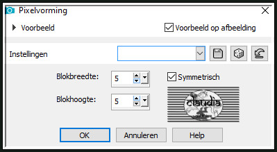 Effecten - Vervormingseffecten - Pixelvorming